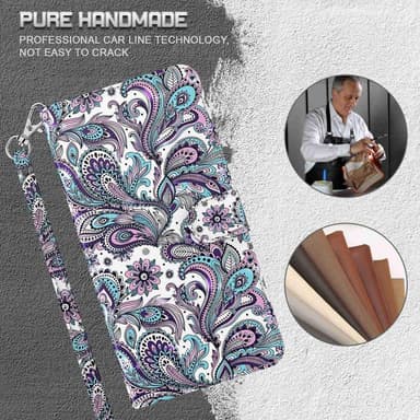 SKALO Motorola Moto G32 4G Marmori 3D Lompakkokotelo