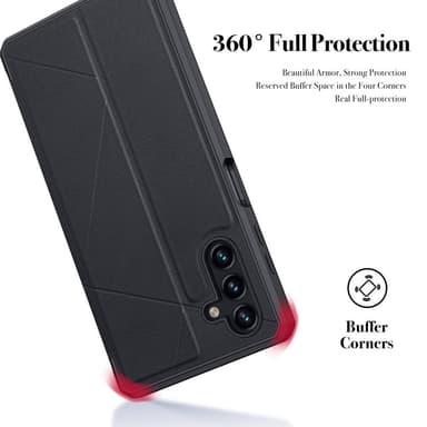 DUX DUCIS Samsung A04s 4G Skin X Series Flip-suoja - Musta