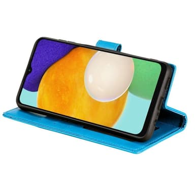 SKALO Samsung A13 5G Mandala lompakkokotelo - Sininen