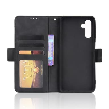 SKALO Samsung A13 5G 6-lokeroa Lompakkokotelo - Musta