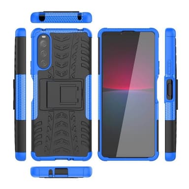 Iskunkestävä kuori jalustalla Sony Xperia 5 IV - Sininen