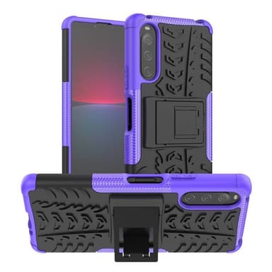Iskunkestävä kuori jalustalla Sony Xperia 10 IV - Violetti