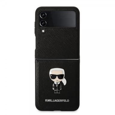 Karl Lagerfeld Samsung Galaxy Z Flip 4 Kuori Saffiano Iconic Karl Musta
