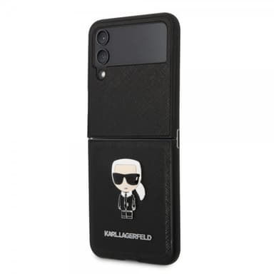 Karl Lagerfeld Samsung Galaxy Z Flip 4 Kuori Saffiano Iconic Karl Musta
