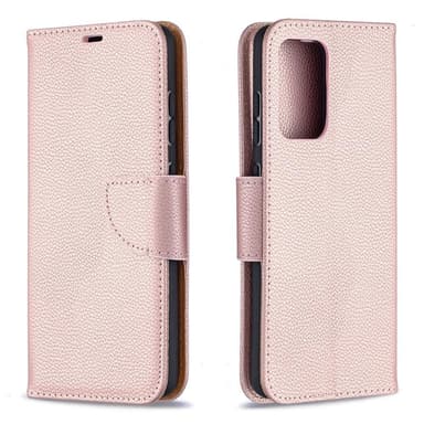 SKALO Samsung A52/A52s Premium Litchi Lompakkokotelo - Pinkki
