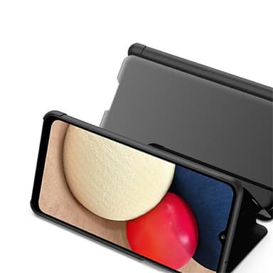 SKALO Samsung A02s / A03s Clear View Mirror Lompakko - Kulta