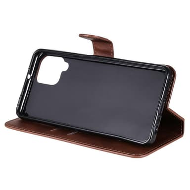 SKALO Samsung A22 4G Classic Lompakkokotelo - Ruskea