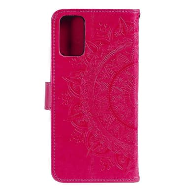 SKALO Samsung A02s / A03s Mandala lompakkokotelo - Cerise