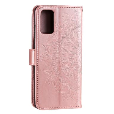 SKALO Samsung A53 5G Mandala lompakkokotelo - Ruusukulta