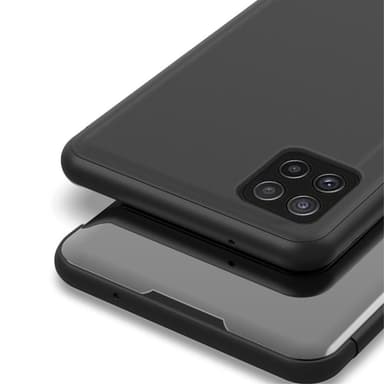 SKALO Samsung A22 5G Clear View Mirror Lompakko - Hopea