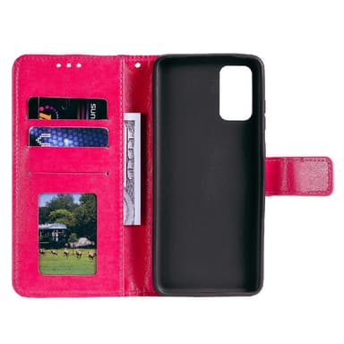 SKALO Samsung A02s / A03s Mandala lompakkokotelo - Cerise