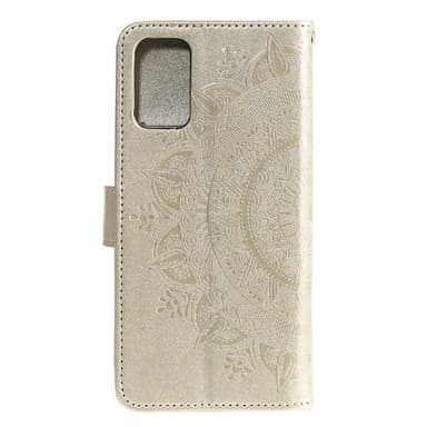 SKALO Samsung A02s / A03s Mandala lompakkokotelo - Kulta