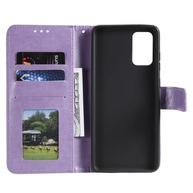 SKALO Samsung A33 5G Mandala lompakkokotelo - Violetti
