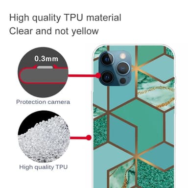 SKALO iPhone 13 Pro Marmori TPU kuori - #3