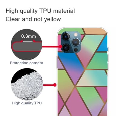 SKALO iPhone 13 Pro Max Marmori TPU kuori - #3