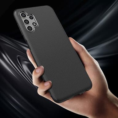 SKALO Samsung A13 4G Twill TPU kuori - - Musta