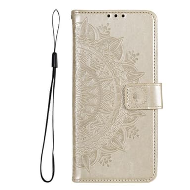 SKALO Samsung A53 5G Mandala lompakkokotelo - Kulta