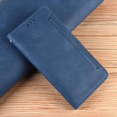 SKALO Sony Xperia 10 IV 6-lokeroa Lompakkokotelo - Sininen
