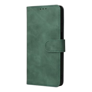SKALO Motorola Moto G22 Matt PU Nahka lompakkokotelo - Vihreä