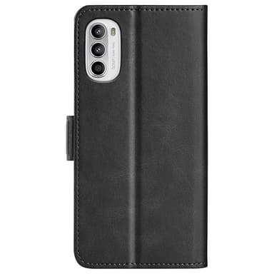 SKALO Motorola Moto G52 Premium Wallet Lompakkokotelo - Musta