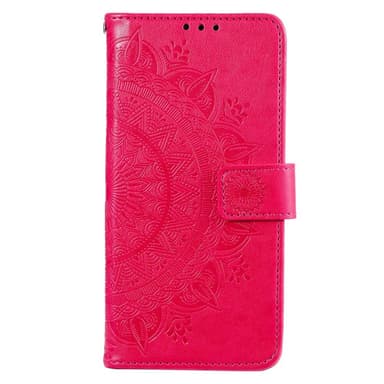 SKALO Motorola Moto G22 Mandala lompakkokotelo - Cerise