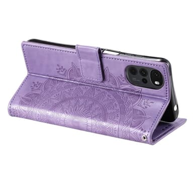 SKALO Motorola Moto G22 Mandala lompakkokotelo - Violetti