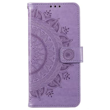 SKALO Motorola Moto G22 Mandala lompakkokotelo - Violetti
