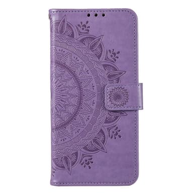 SKALO Motorola Moto E32/E32s Mandala lompakkokotelo - Violetti