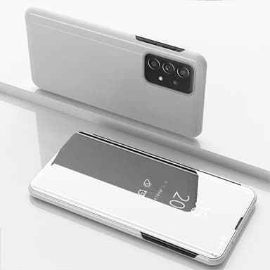 SKALO Samsung A33 5G Clear View Mirror Lompakko - Hopea