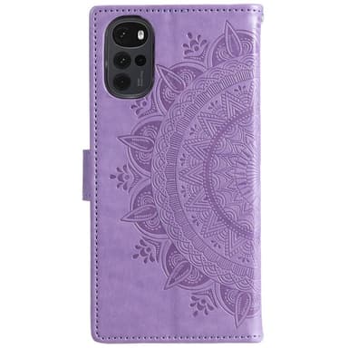 SKALO Motorola Moto G22 Mandala lompakkokotelo - Violetti