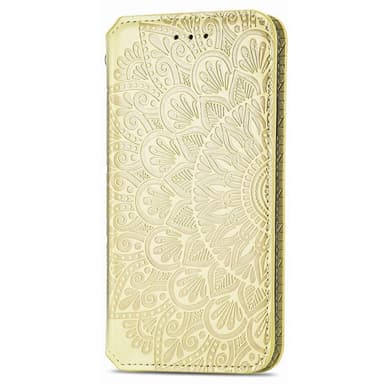 SKALO Samsung A13 4G Mandala Slim lompakkokotelo - Keltainen