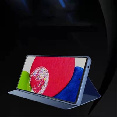 SKALO Samsung A13 4G Clear View Mirror Lompakko - Tumman violetti