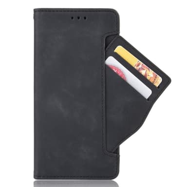 SKALO Motorola Moto G52 6-lokeroa Lompakkokotelo - Musta