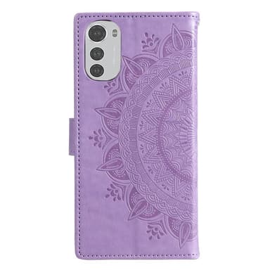 SKALO Motorola Moto E32/E32s Mandala lompakkokotelo - Violetti