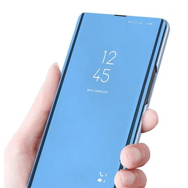 SKALO Samsung A13 4G Clear View Mirror Lompakko - Tumman violetti