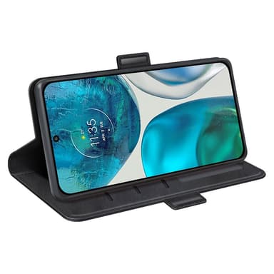 SKALO Motorola Moto G52 Premium Wallet Lompakkokotelo - Musta