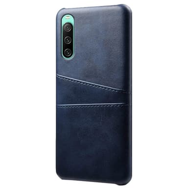 SKALO Sony Xperia 10 IV PU-nahkainen Korttikotelo - Sininen