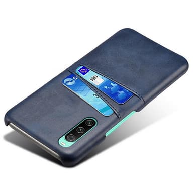 SKALO Sony Xperia 10 IV PU-nahkainen Korttikotelo - Sininen