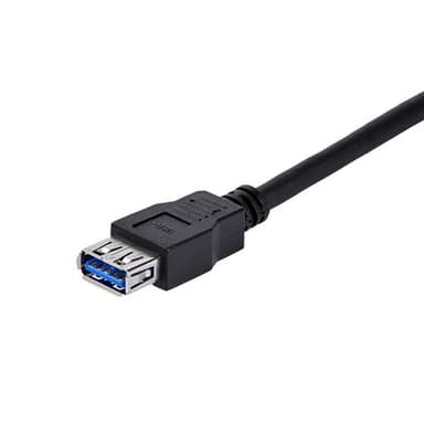 StarTech.com USB3SEXT1MBK, 1 m, USB A, USB A, USB 3.2 Gen 1 (3.1 Gen 1), 5000 Mb