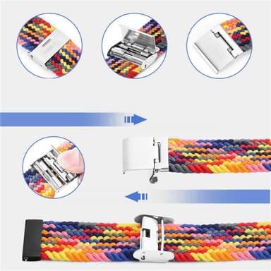 Punottu elastinen ranneke Doro Watch - sininen