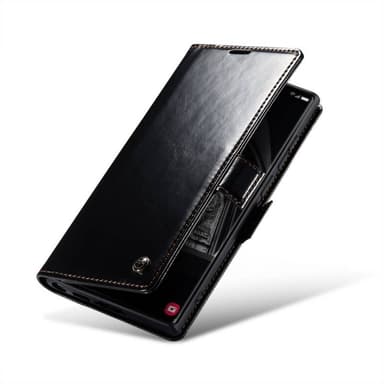 CaseMe Lompakkokotelo 3-kortti Samsung Galaxy S23 Ultra - Musta