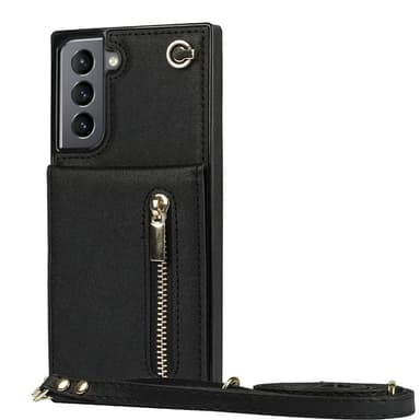 Zipper kaulakorukotelo Samsung Galaxy S23 - Musta