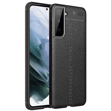 Nahkakuvioitu TPU kuori Samsung Galaxy S23 - Musta
