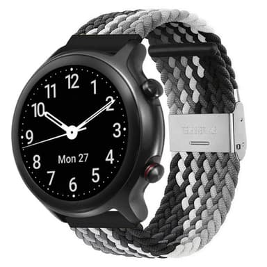 Punottu elastinen ranneke Doro Watch - Musta/Valkoinen
