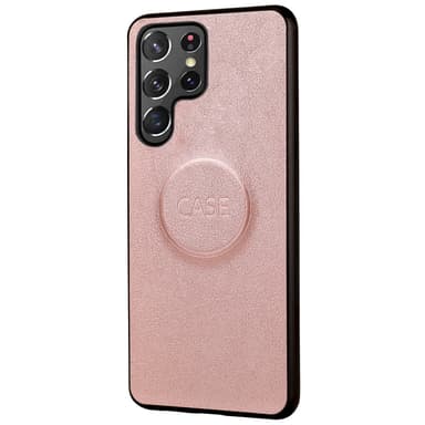 SKALO Samsung S23 Ultra DOLIZMA 2 in 1 magneettinen lompakkokotelo - Ruusukulta