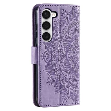 SKALO Samsung S23 Plus Mandala lompakkokotelo - Violetti