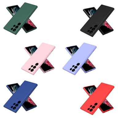 SKALO Samsung S23 Ultra Ultraohut TPU-kuori - Punainen