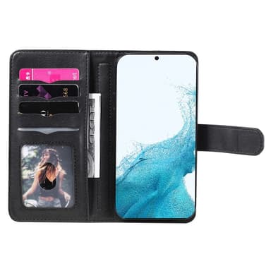 SKALO Samsung S23 10-lokeroa Lompakkokotelo - Musta