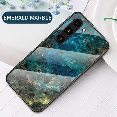 SKALO Samsung S23 Marmori karkaistu lasi TPU-suojakuori - #1