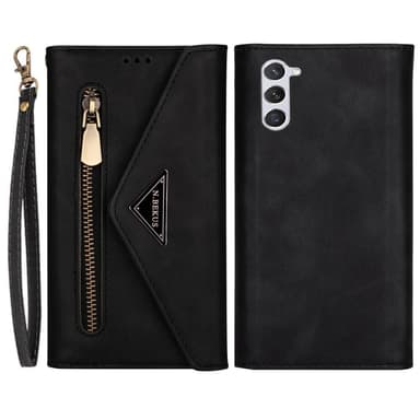 SKALO Samsung S23 Evelope Clutch 8-Lokeroa - Musta